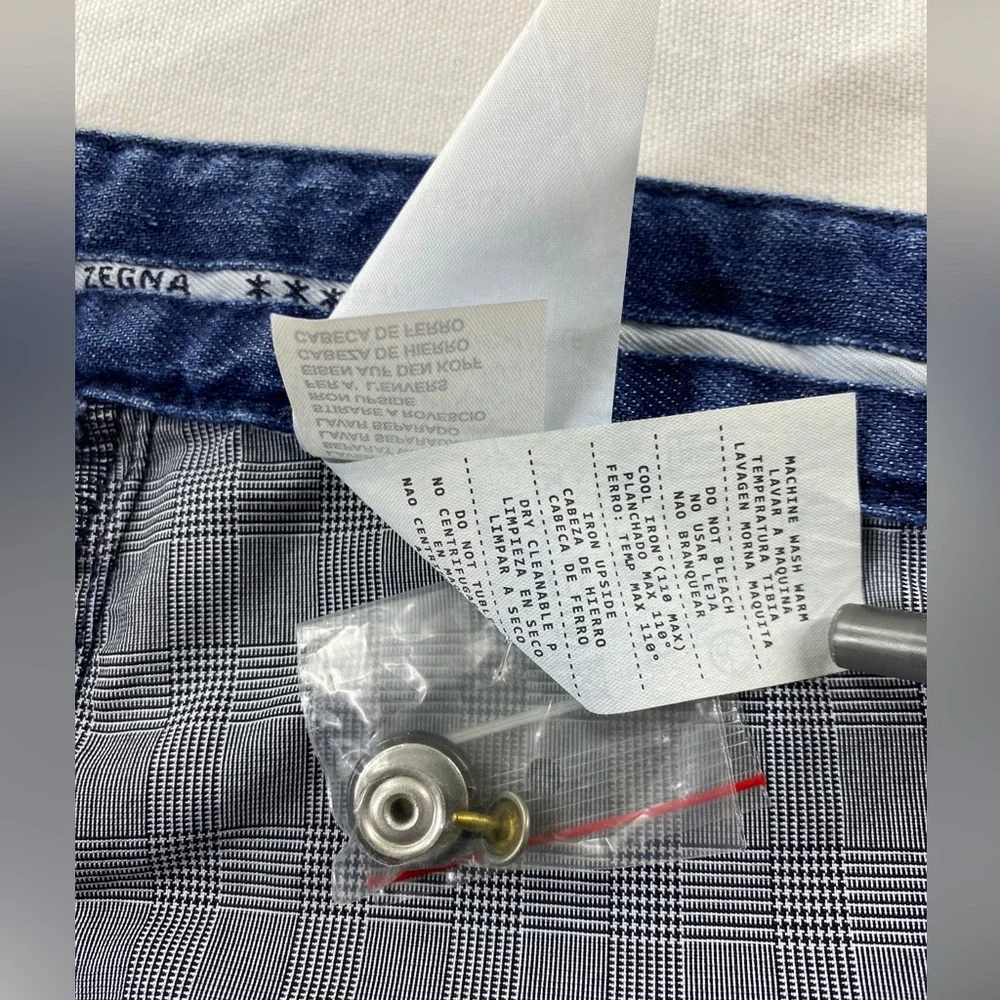 ERMENEGILDO ZEGNA COTTON‎ & SILK JEANS 42 X 35 MADE in ITALY